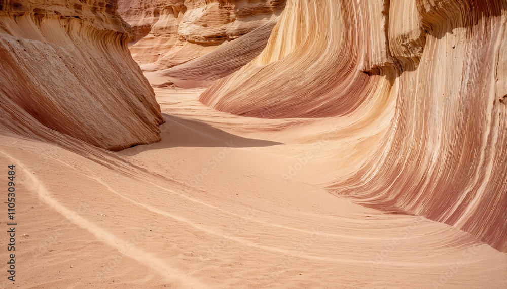 Obraz premium Dune in the desert sandy valley