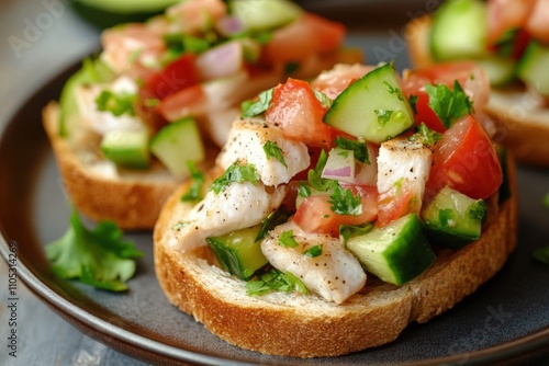 Ceviche Tostada with Avocado: A Fresh and Colorful Fish Dish