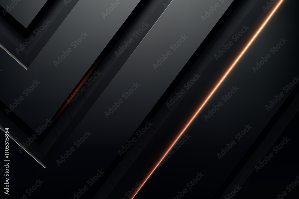Modern Black Background with Golden Diagonal Highlights Modern Black Background with Golden Diagonal Highlights