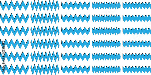 simple abstract blue color zig zag line pattern . zigzag line pattern .