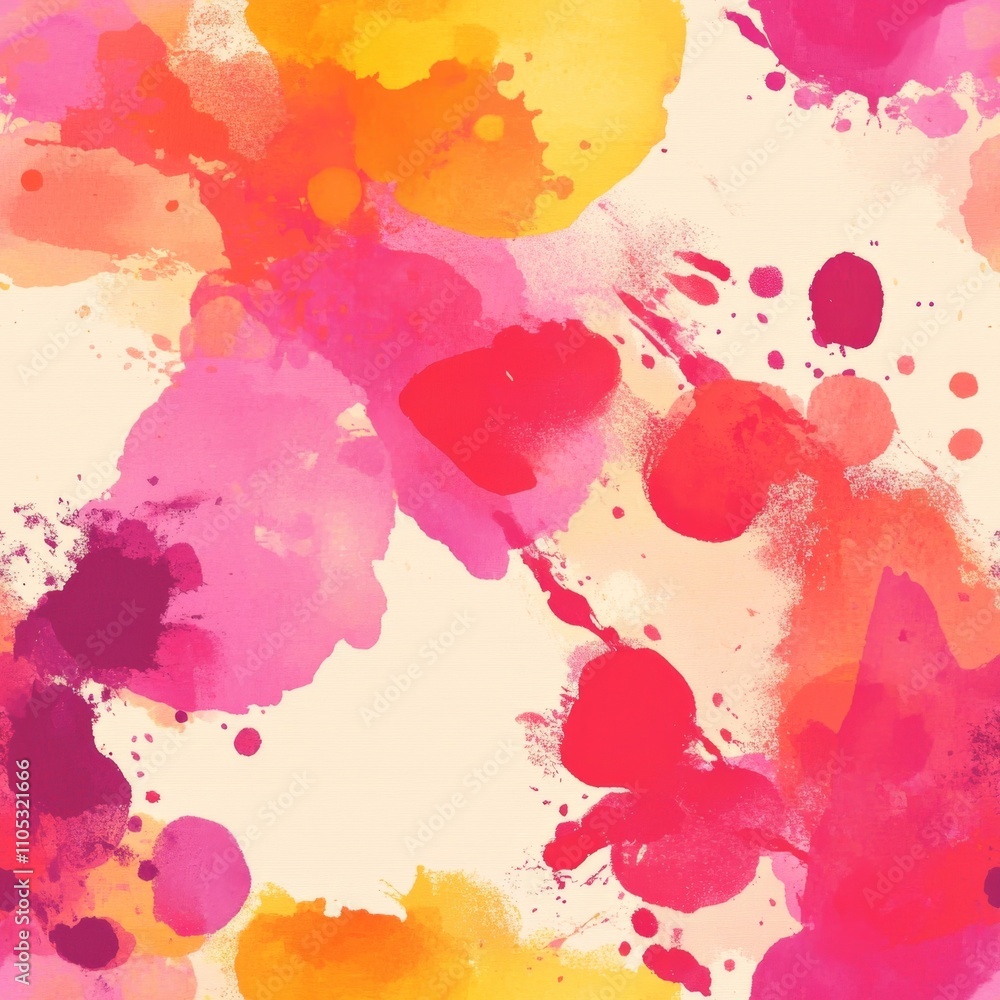 Obraz premium Abstract Watercolor Splatter Pattern Design