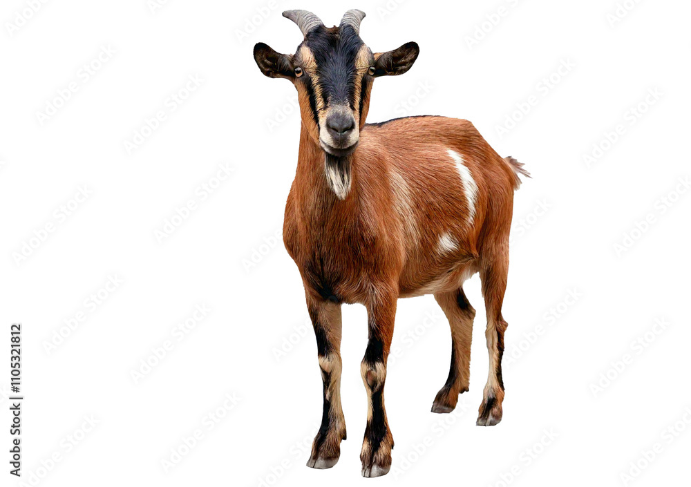 Fototapeta premium Goat isolated on a transparent or white background