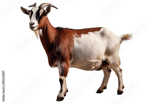 Goat isolated on a transparent or white background