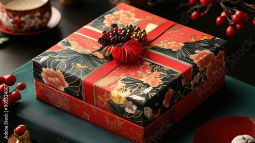 Chinese New Year zodiac-themed gift box