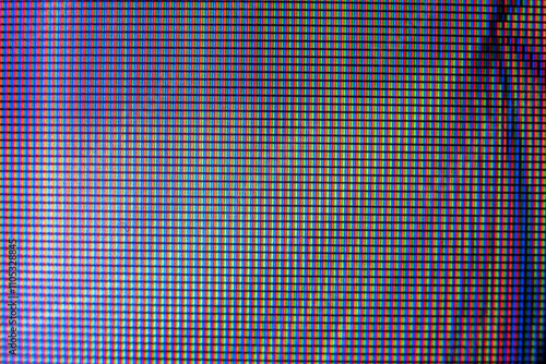 Tableau sur toile Detailed macro photography of LCD monitor showing intricate pixels and patterns