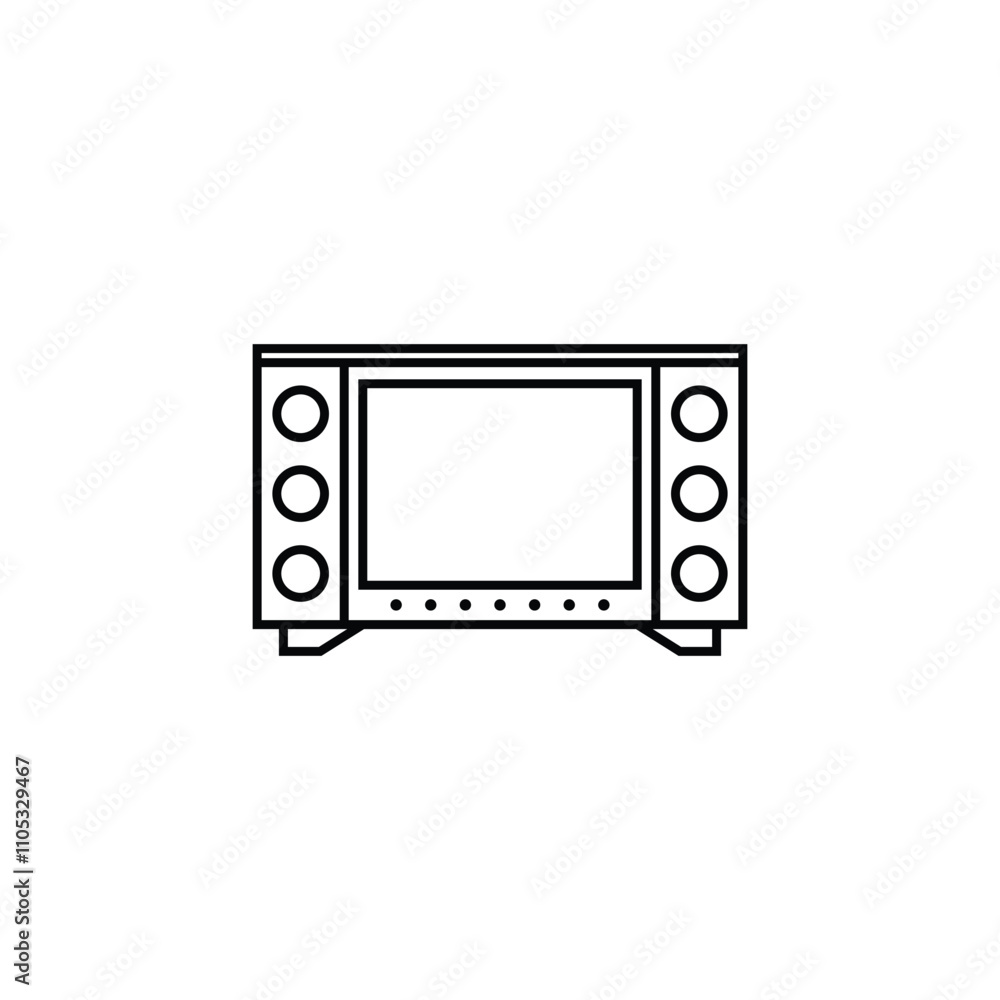 A sleek vector television icon, perfect for media projects, electronics branding, digital designs, and technology-related content. A sleek vector television icon, perfect for media projects, electronics branding, digital designs, and technology-related content.