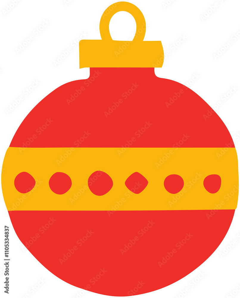 Obraz premium Christmas Bauble Icon