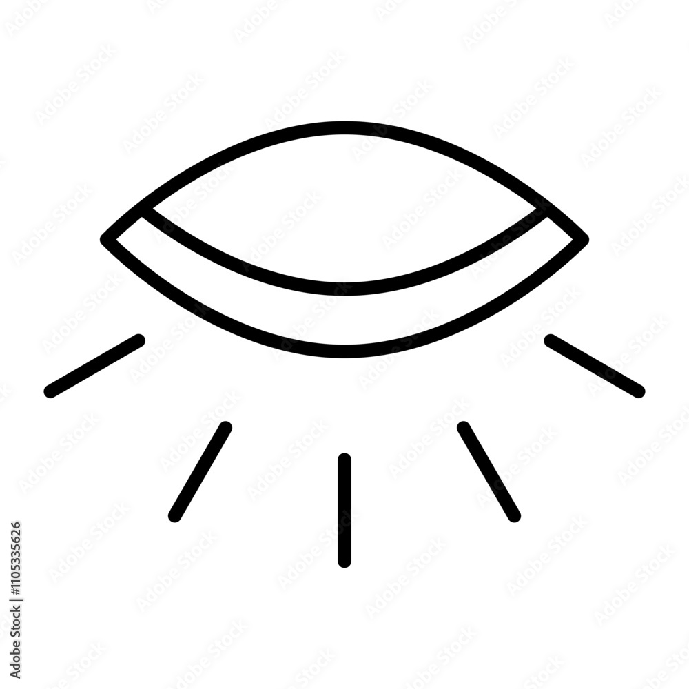 Sleepless Eyes line icon Sleepless Eyes line icon