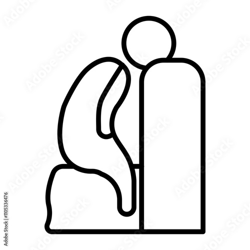 Tossing and Turning line icon