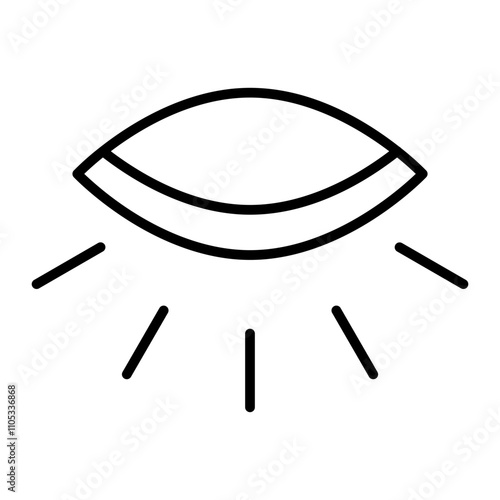 Sleepless Eyes line icon