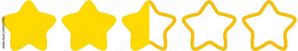 Two Star Rating icon Two Star Rating icon