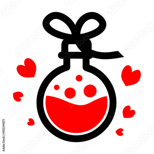 love potion vector design in modern and trendy 