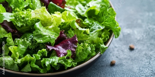 Wallpaper Mural Olive green salad mix featuring fresh lettuce leaves creates a delightful vegetable dish, ideal for a healthy meal or snack. This olive green salad mix adds freshness to any table setting. Torontodigital.ca