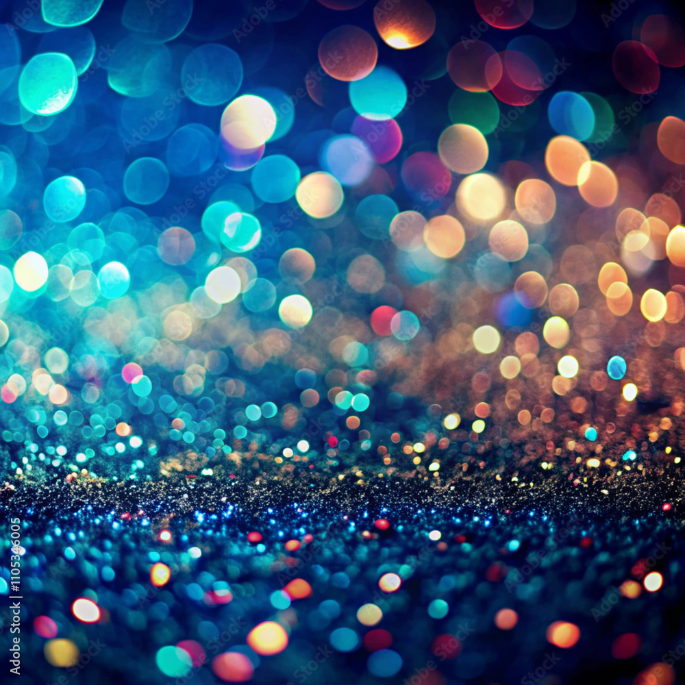 Naklejka premium Elegant Bokeh Glitter Background Ethereal Light Fantasy