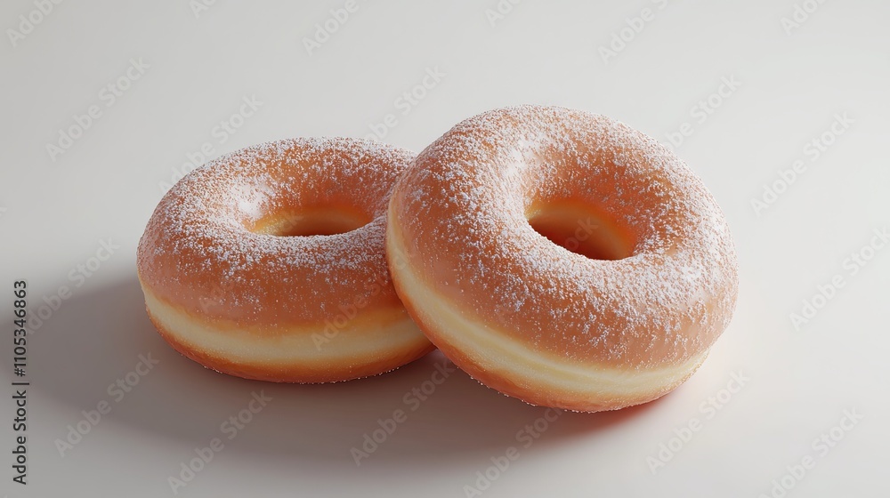 donuts on a white background donuts on a white background