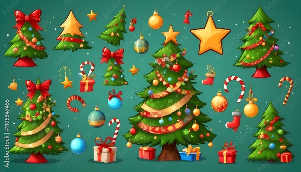 christmas tree and decorations christmas tree and decorations