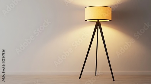  floor lamp isolated on white background, interior lighting