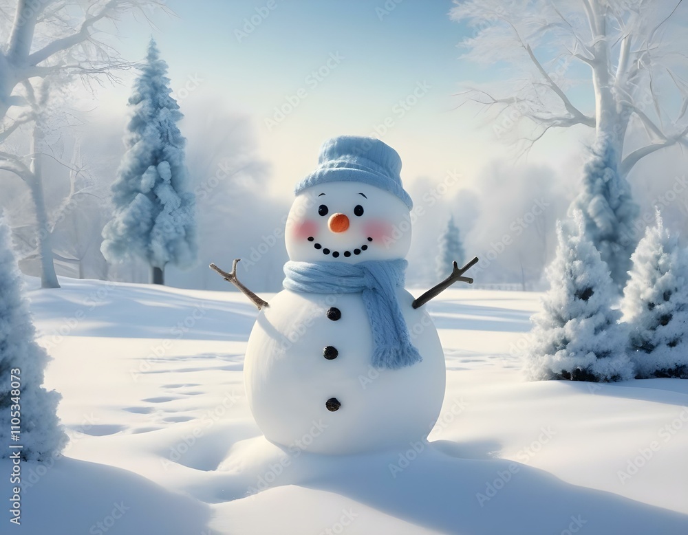 snowman in the snow snowman in the snow