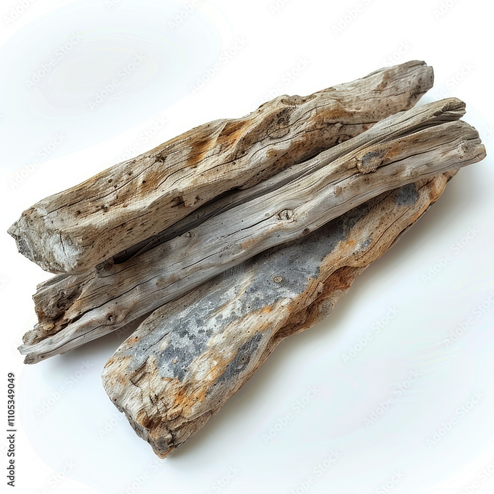 Driftwood piece isolated on white background. Driftwood piece isolated on white background.