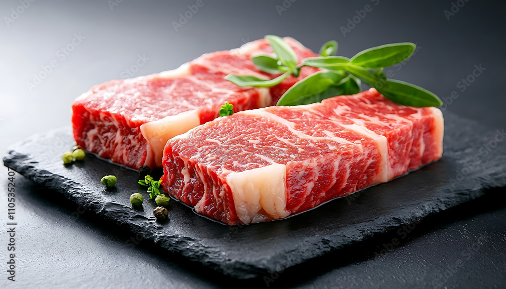 Premium culinary action raw steak presentation gourmet kitchen high-quality food photography modern environment artistic viewpoint Premium culinary action raw steak presentation gourmet kitchen high-quality food photography modern environment artistic viewpoint