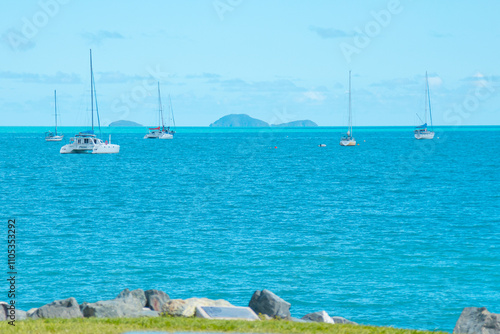 Airlie beach - boats in the sea