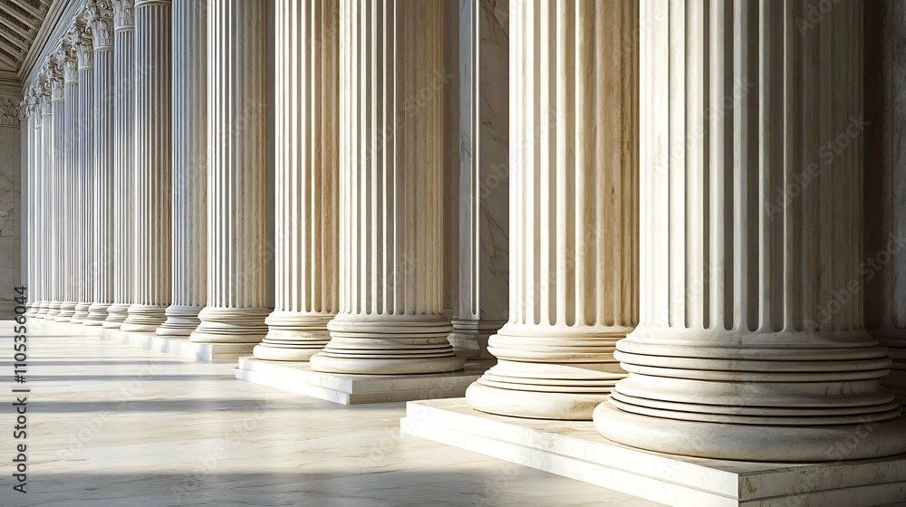 Intricate details of marble pillars in a stunning building. Intricate details of marble pillars in a stunning building.