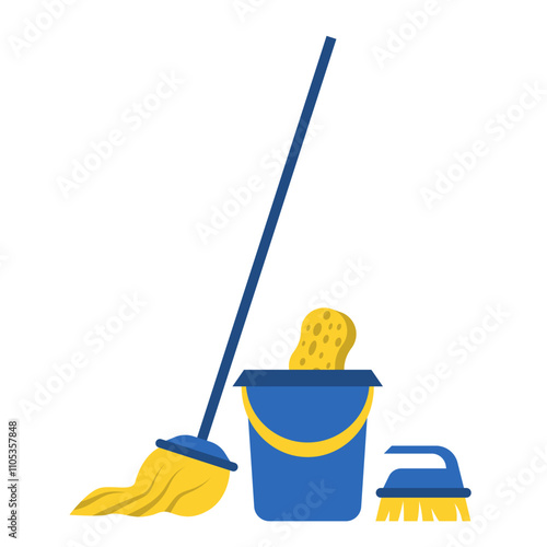 Cleaning Tools Illustration