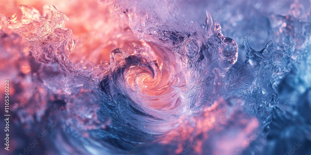 Abstract Frozen Swirl in Vibrant Colors
Abstract Frozen Swirl in Vibrant Colors