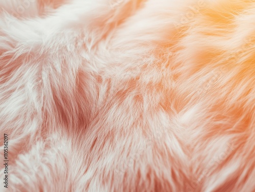 Soft fluffy fur texture with warm lighting 