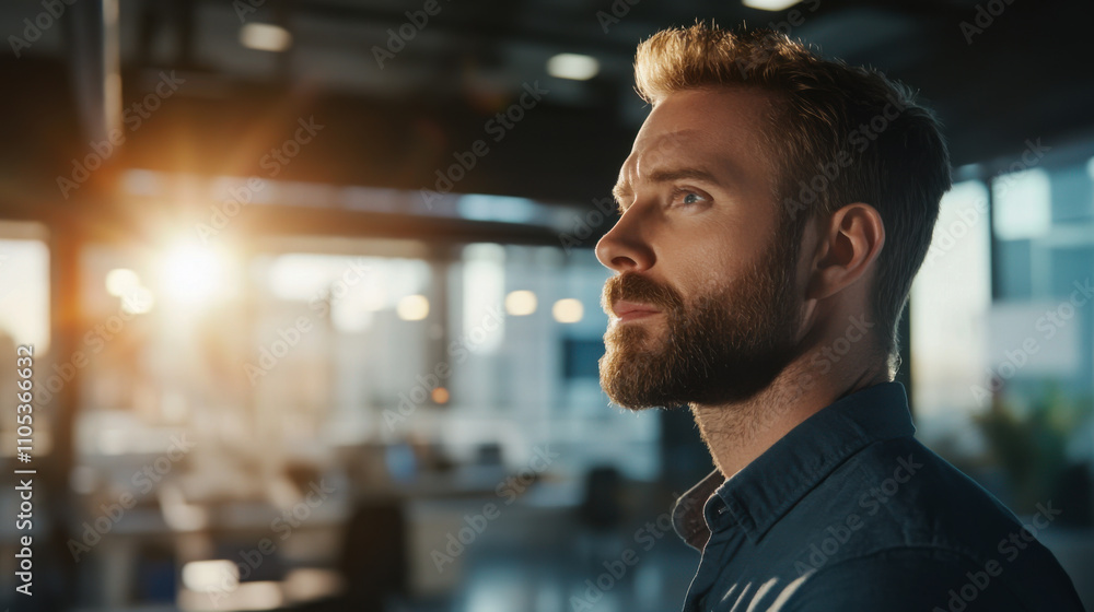 A young man gazes thoughtfully out a window during sunset, reflecting on his aspirations and future opportunities A young man gazes thoughtfully out a window during sunset, reflecting on his aspirations and future opportunities