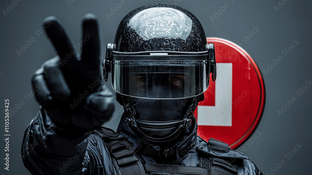 Ai-generated tactical demonstration armed forces urban environment action scene close-up view security concept Ai-generated tactical demonstration armed forces urban environment action scene close-up view security concept