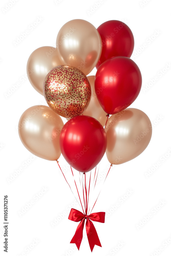 Red and Golden Party Balloons PNG, floating balloons tied with red ribbon bow isolated on white background I Premium vector PNG download Red and Golden Party Balloons PNG, floating balloons tied with red ribbon bow isolated on white background I Premium vector PNG download