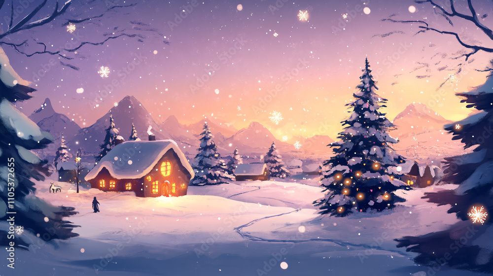 Fototapeta premium A winter charity auction where people bid on handmade goods and services, with all proceeds going to support mental health initiatives for the community during the cold months.