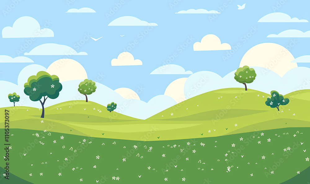 landscape with trees landscape with trees