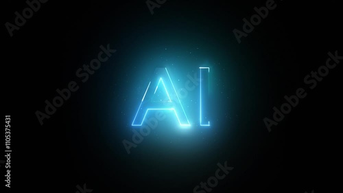 Artificial Intelligence (AI) Schriftzug-Animation mit fließenden Überblendungen. Perfekt für kreative Film-Titel, moderne Übergänge und beeindruckende Videoeffekte!