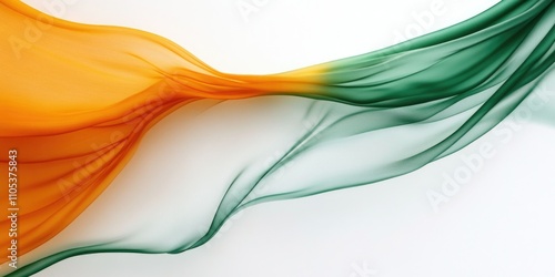 Vivid Indian Flag Banner - Waving in the Wind