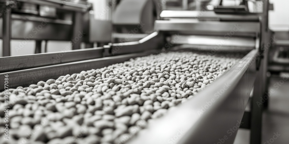 Fototapeta premium Industrial Baking Process - Commercial Bakery Oven