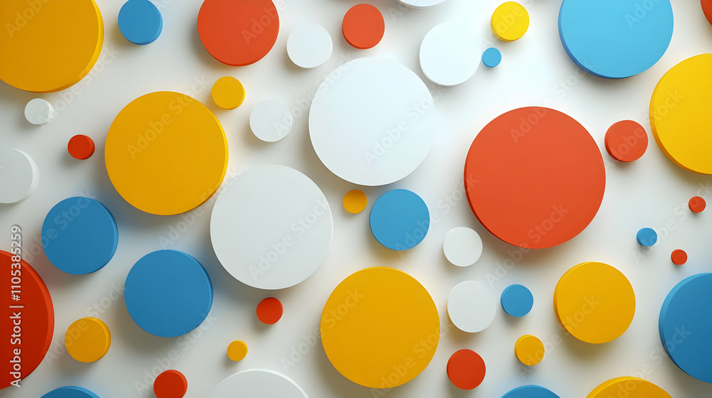 Colorful Circle Abstract 3D Background Colorful Circle Abstract 3D Background