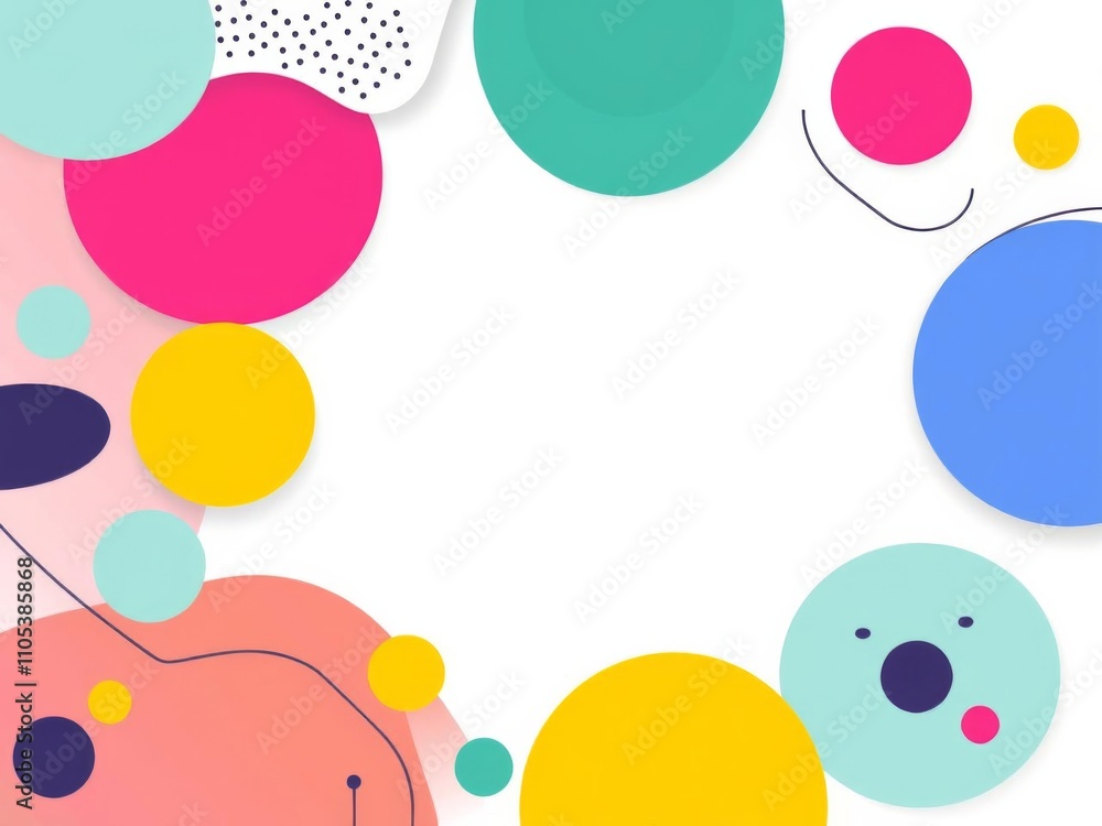 Abstract geometric background with a sleek frame for text overlay, vector, artistic