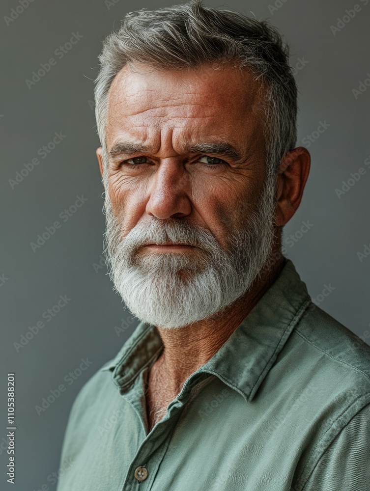 Obraz premium Bearded Man in Portrait