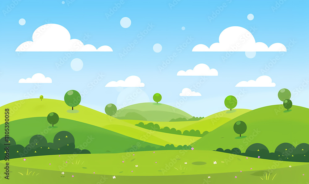 landscape with trees landscape with trees