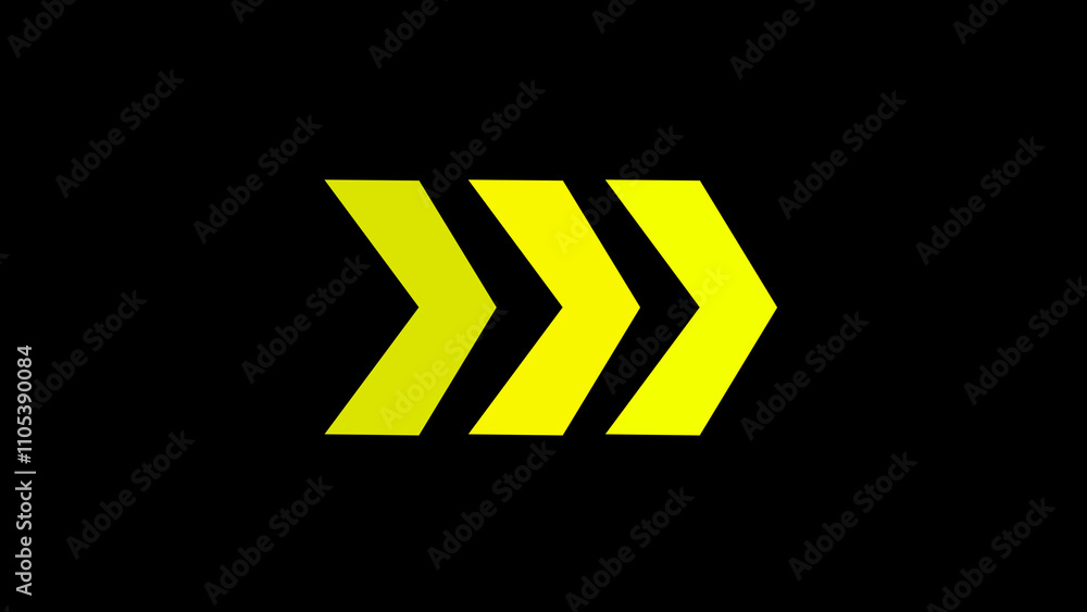 Right arrow for road direction. Glowing red neon light traffic directional arrows sign. Right arrow for road direction. Glowing red neon light traffic directional arrows sign.