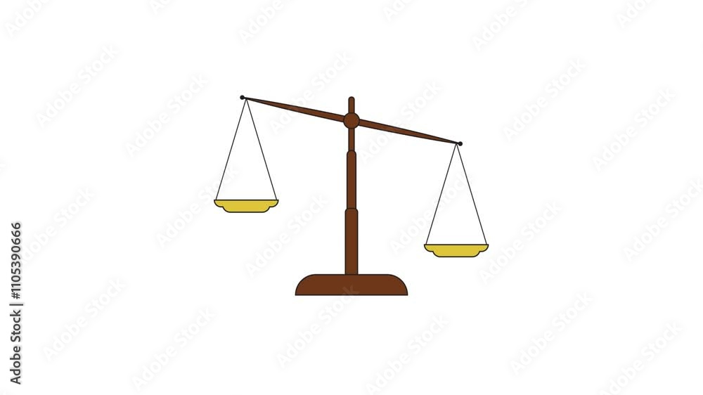 Scale balance stock animation video Scale balance stock animation video