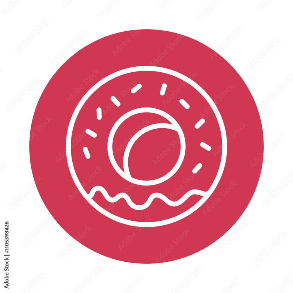 Donut Vector Circle Outline Icon. Eps 10 File Donut Vector Circle Outline Icon. Eps 10 File