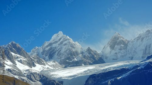 mountain landscape photo, wide lens