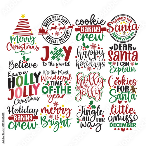16 Christmas SVG Bundle