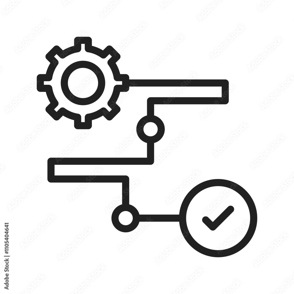 Process Icon vector image. Suitable for use on web apps, mobile apps, and print media Process Icon vector image. Suitable for use on web apps, mobile apps, and print media