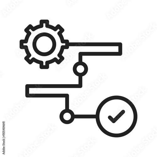 Process Icon vector image. Suitable for use on web apps, mobile apps, and print media