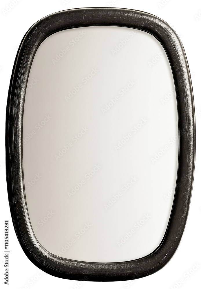 PNG Square mirror with black frame PNG Square mirror with black frame