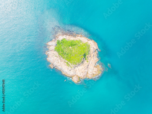 Aerial photography of Shuangyue Bay Island in Huizhou, Guangdong photo